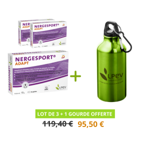 Lot promotionnel : 3 Nergesport® Adapt + 1 gourde
